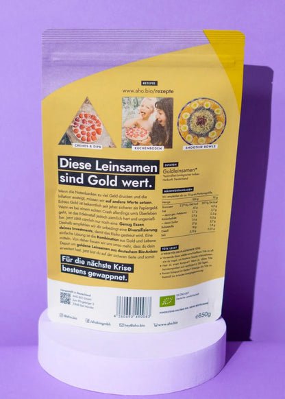 Goldene Bio Leinsamen, 850g