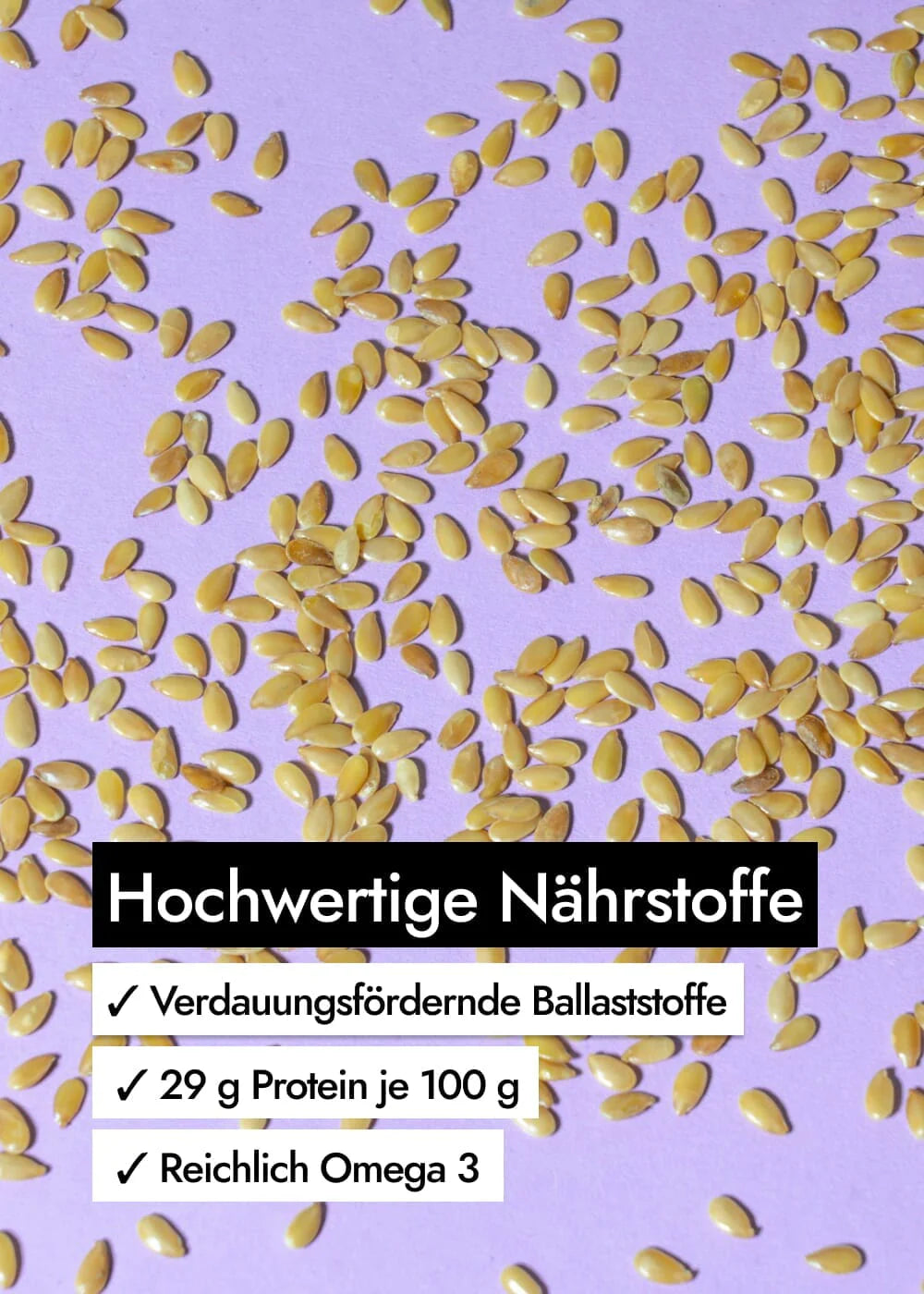 Goldene Bio Leinsamen, 850g
