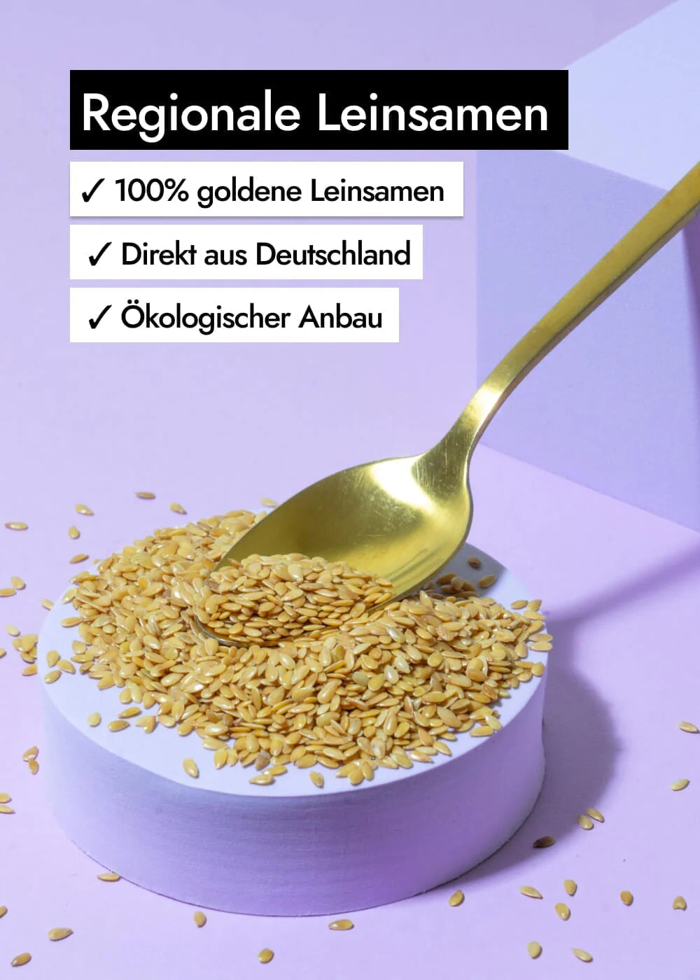 Goldene Bio Leinsamen, 850g