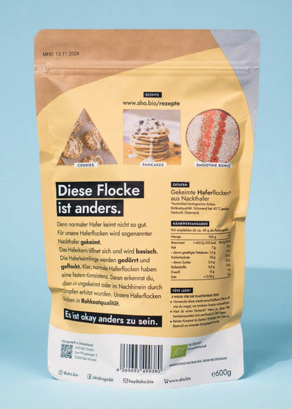 Gekeimte Bio Haferflocken (Rohkost)
