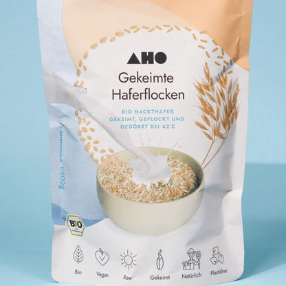 Gekeimte Bio Haferflocken (Rohkost)